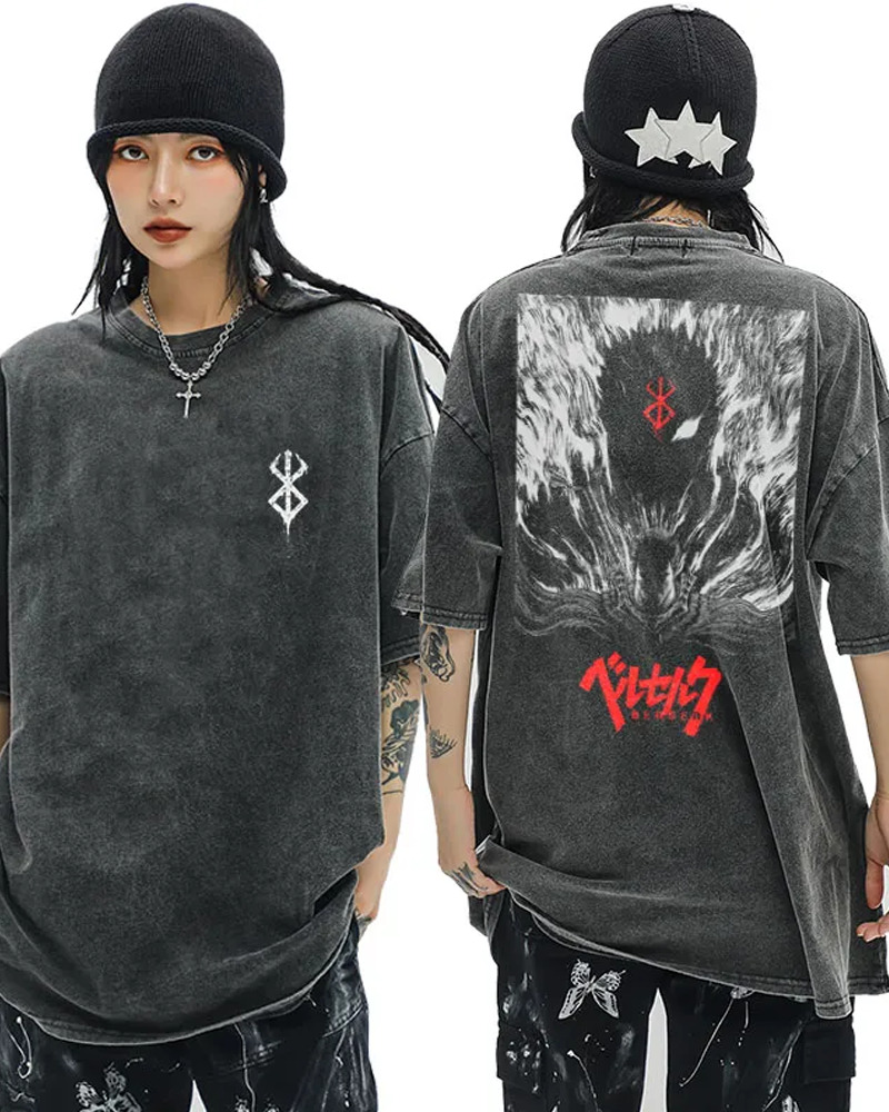 Berserk Vintage Shirt - Y2K Summer Grunge, 90S Retro, Pastel Goth, Y2K Club & Party Outfits Berserk Vintage Shirt - Y2K Summer Grunge, 90S Retro, Pastel Goth, Y2K Club & Party Outfits