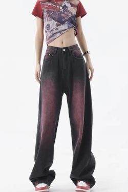 Black And Purple Jeans