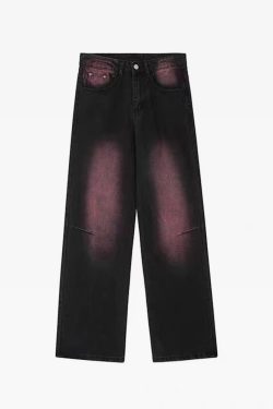 Black And Purple Jeans