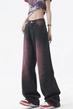 Black And Purple Jeans