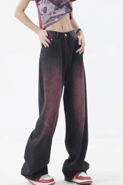 Black And Purple Jeans
