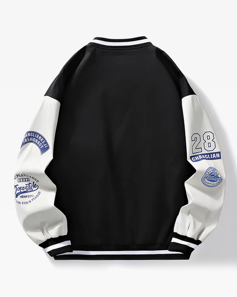 Black And White Varsity Jacket Black And White Varsity Jacket