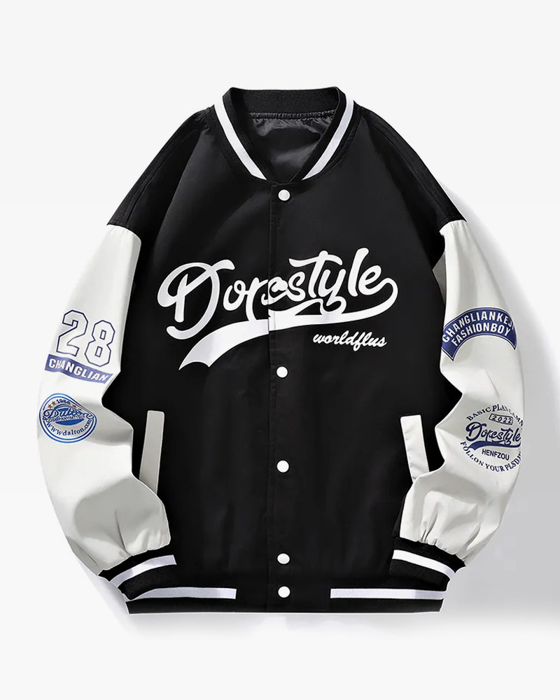 Black And White Varsity Jacket Black And White Varsity Jacket