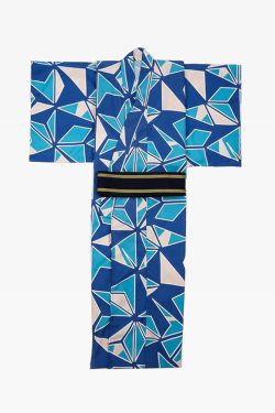 Blue And White Kimono - Y2K Summer Grunge Outfit, 90S Retro Style, Pastel Goth Fashion