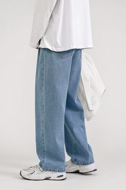 Blue Baggy Jeans - Y2K Summer & 90S Grunge Fashion, Retro Y2K Outfits, Y2K Club & Party