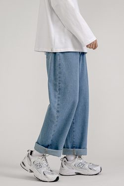 Blue Baggy Jeans - Y2K Summer & 90S Grunge Fashion, Retro Y2K Outfits, Y2K Club & Party
