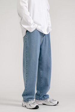 Blue Baggy Jeans - Y2K Summer & 90S Grunge Fashion, Retro Y2K Outfits, Y2K Club & Party