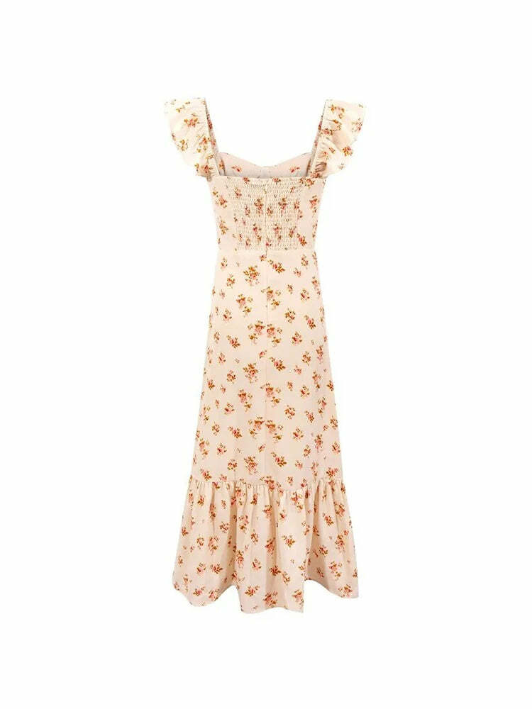 Brena Midi Dress - Y2K Summer Grunge Outfit, 90S Fashion, Retro Style, Pastel Goth Vibes Brena Midi Dress - Y2K Summer Grunge Outfit, 90S Fashion, Retro Style, Pastel Goth Vibes