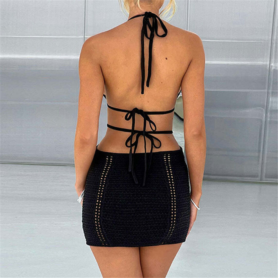 Carrie Mini Dress - Y2K Summer Grunge Outfit, 90S Fashion, Retro Style, Y2K Party & Club Look