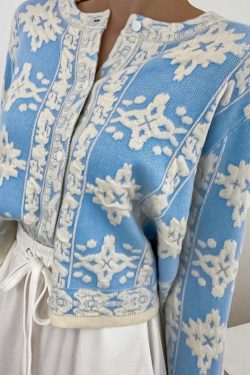 Cecile Y2K Grunge Cardigan Sweater - 90S Retro Summer Outfit, Pastel Goth, Y2K Fashion