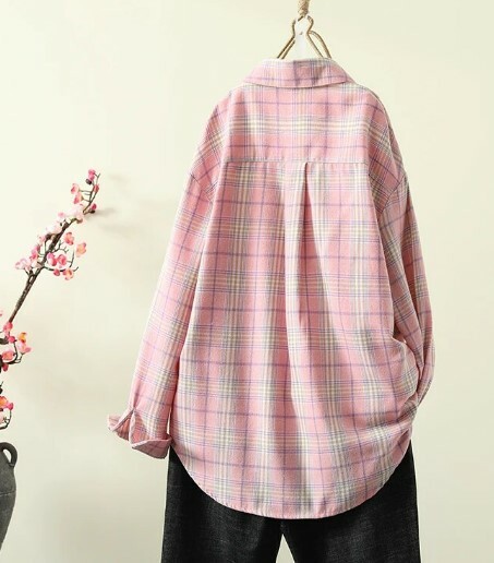 Cecilia Chic Plaid Shirt - Y2K Summer Grunge, 90S Retro, Pastel Goth, Y2K Party Outfit Cecilia Chic Plaid Shirt - Y2K Summer Grunge, 90S Retro, Pastel Goth, Y2K Party Outfit