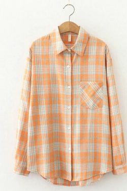 Cecilia Chic Plaid Shirt - Y2K Summer Grunge, 90S Retro, Pastel Goth, Y2K Party Outfit