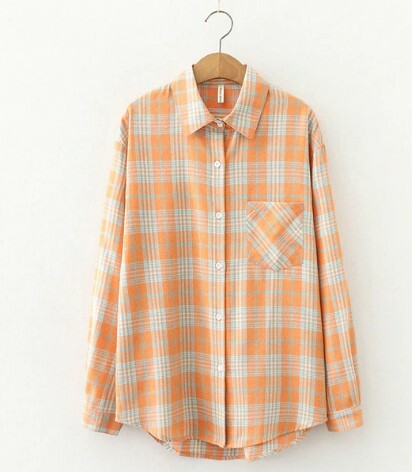 Cecilia Chic Plaid Shirt - Y2K Summer Grunge, 90S Retro, Pastel Goth, Y2K Party Outfit Cecilia Chic Plaid Shirt - Y2K Summer Grunge, 90S Retro, Pastel Goth, Y2K Party Outfit