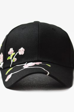 Cherry Blossom Cap - Y2K Summer, 90S Grunge, Retro Style, Y2K Party & Club Outfits