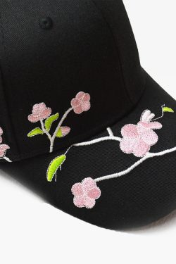 Cherry Blossom Cap - Y2K Summer, 90S Grunge, Retro Style, Y2K Party & Club Outfits