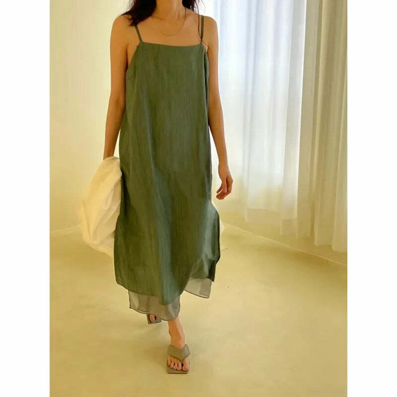 Chic Y2K Patchwork Suspender Skirt - 90S Grunge, Retro, Pastel Goth, Summer Outfits For Women