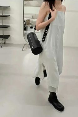 Chic Y2K Patchwork Suspender Skirt - 90S Grunge, Retro, Pastel Goth, Summer Outfits For Women