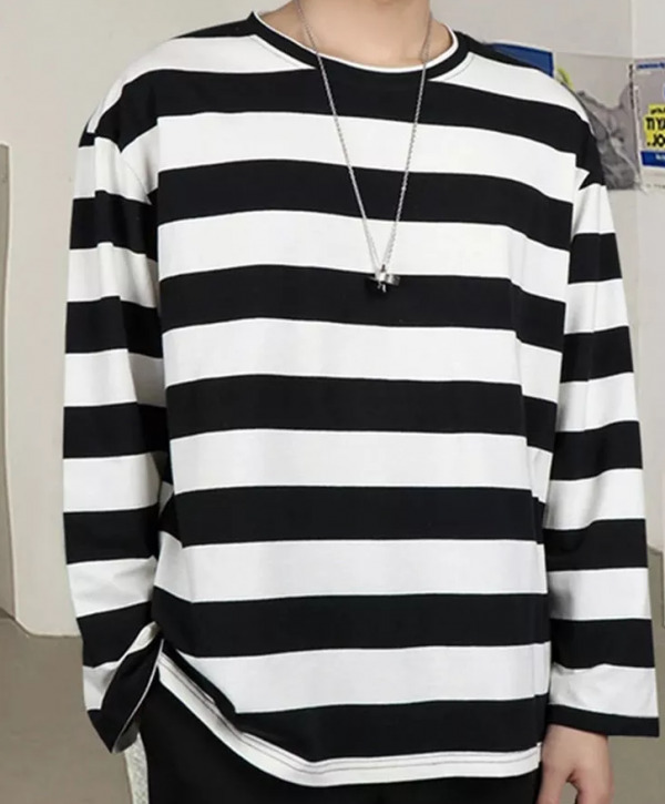 Chloe Striped Oversized Shirt - Y2K Summer Grunge, 90S Retro, Pastel Goth, Y2K Club & Party