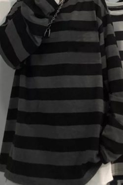 Chloe Striped Oversized Shirt - Y2K Summer Grunge, 90S Retro, Pastel Goth, Y2K Club & Party