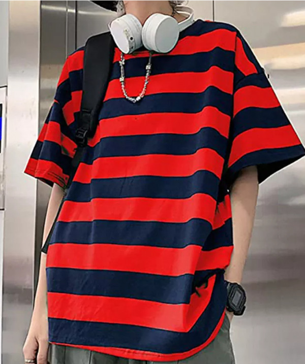 Chloe Striped Oversized Shirt - Y2K Summer Grunge, 90S Retro, Pastel Goth, Y2K Club & Party