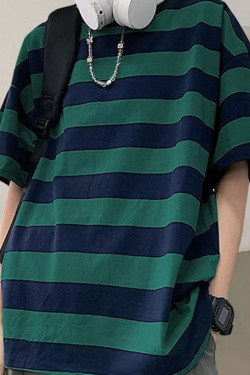 Chloe Striped Oversized Shirt - Y2K Summer Grunge, 90S Retro, Pastel Goth, Y2K Club & Party