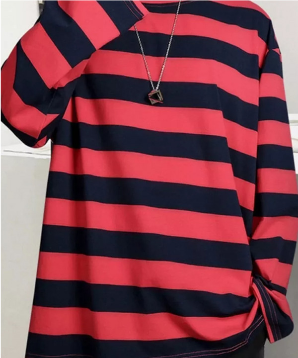 Chloe Striped Oversized Shirt - Y2K Summer Grunge, 90S Retro, Pastel Goth, Y2K Club & Party