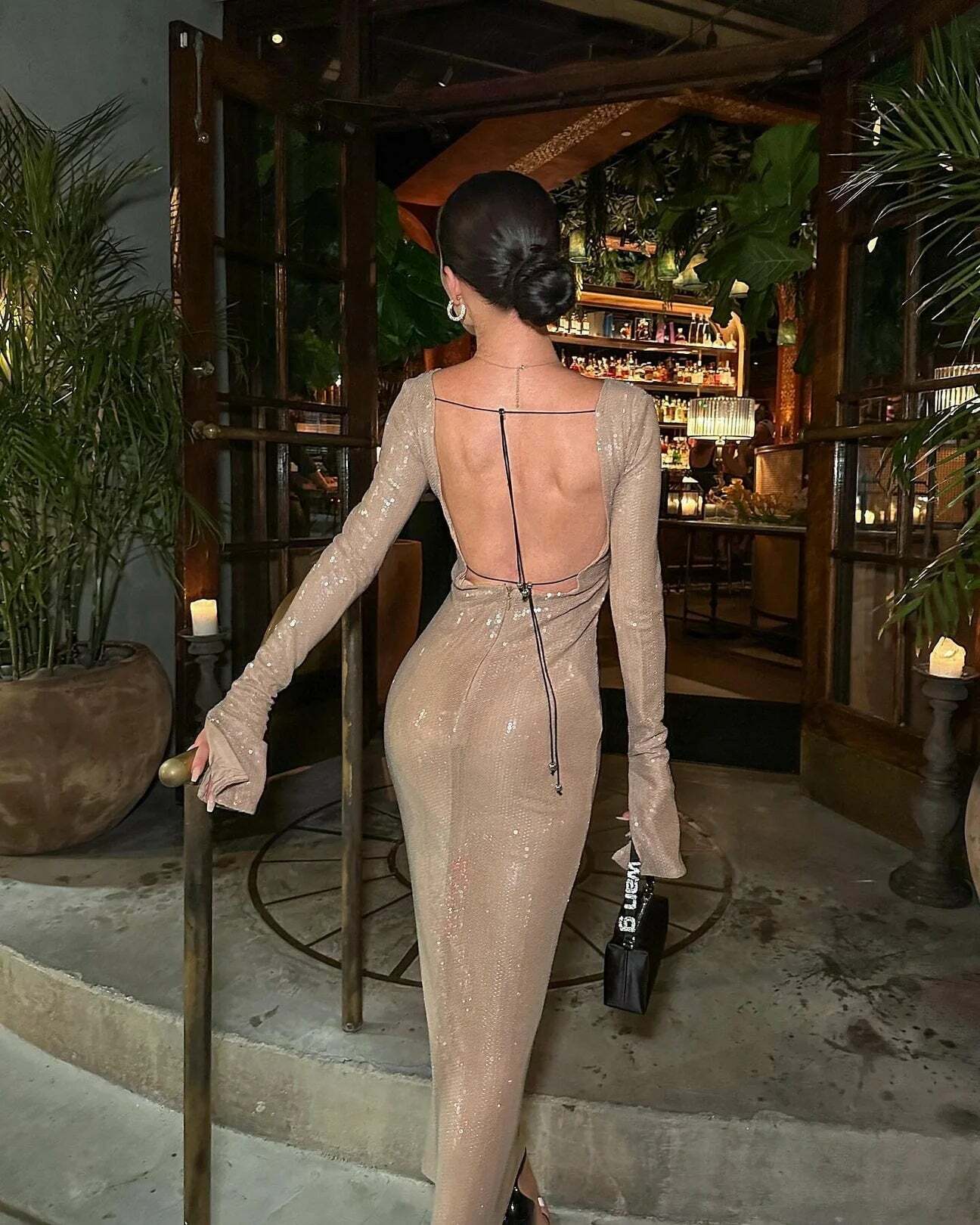 Chloi Lace Up Sequin Dress - Y2K Summer, 90S Grunge, Retro Party, Y2K Club Outfits