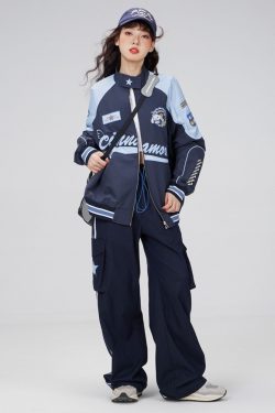 Cinnamoroll Racer Jacket - Y2K Summer Grunge, 90S Retro, Pastel Goth, Y2K Club & Party Out