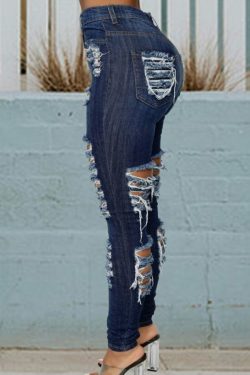 Claire Distressed Jeans - Y2K Summer Grunge, 90S Retro, Gothic Y2K, Hip Hop Fashion, Y2K Club