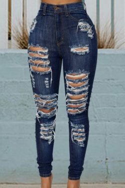 Claire Distressed Jeans - Y2K Summer Grunge, 90S Retro, Gothic Y2K, Hip Hop Fashion, Y2K Club