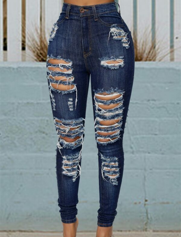 Claire Distressed Jeans - Y2K Summer Grunge, 90S Retro, Gothic Y2K, Hip Hop Fashion, Y2K Club Claire Distressed Jeans - Y2K Summer Grunge, 90S Retro, Gothic Y2K, Hip Hop Fashion, Y2K Club