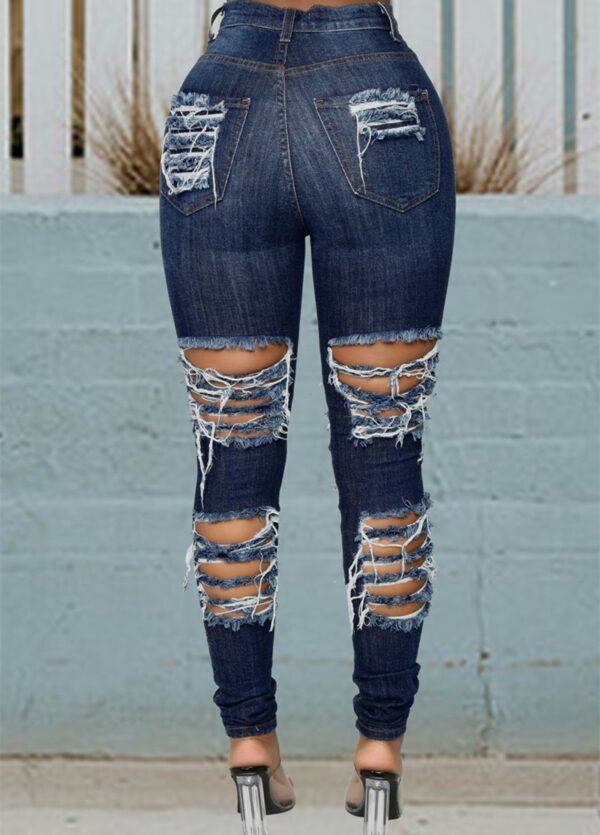 Claire Distressed Jeans - Y2K Summer Grunge, 90S Retro, Gothic Y2K, Hip Hop Fashion, Y2K Club Claire Distressed Jeans - Y2K Summer Grunge, 90S Retro, Gothic Y2K, Hip Hop Fashion, Y2K Club