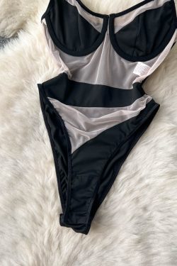 Clara Mesh Bodysuit - Y2K Summer Grunge, 90S Fashion, Retro Style, Y2K Party & Club