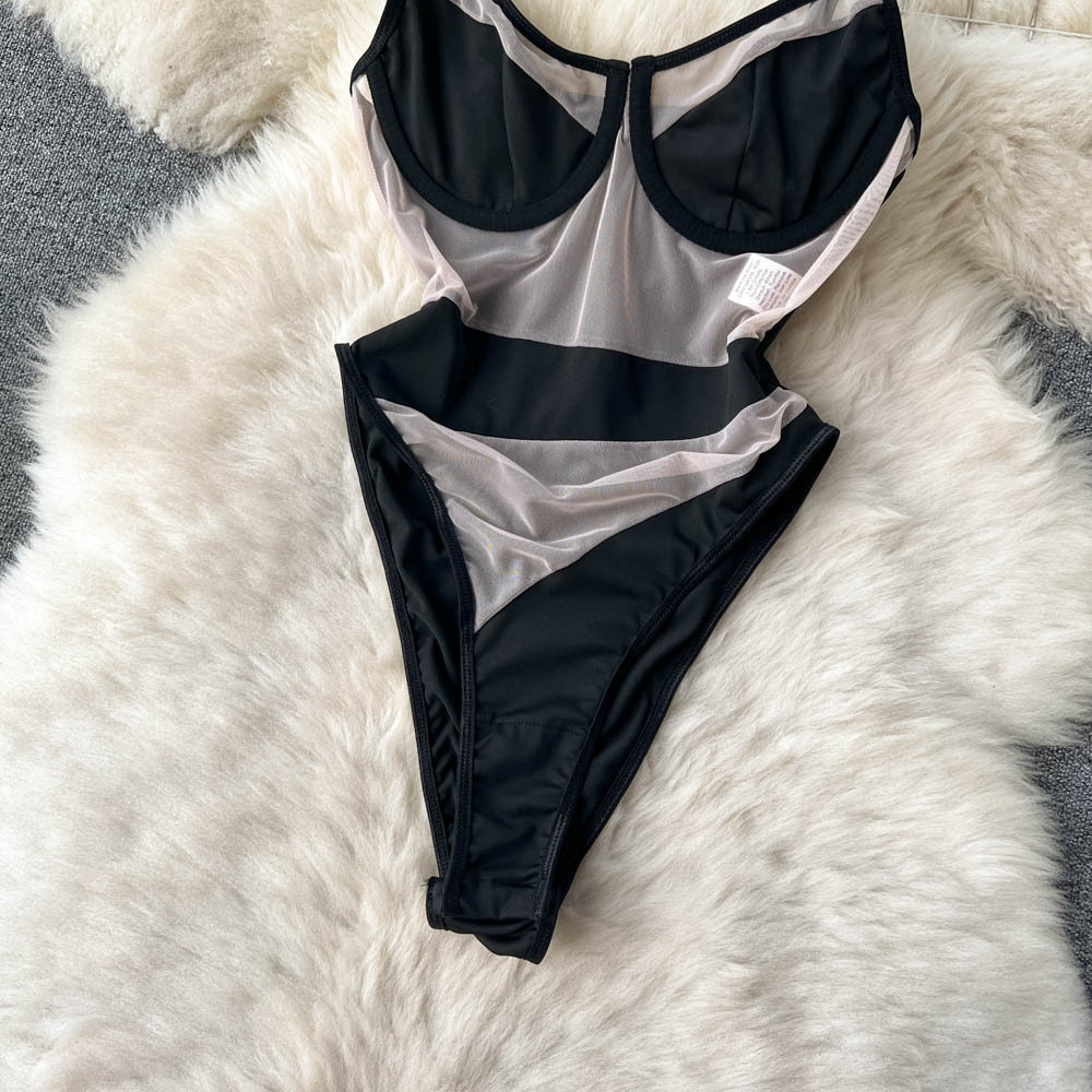 Clara Mesh Bodysuit - Y2K Summer Grunge, 90S Fashion, Retro Style, Y2K Party & Club Clara Mesh Bodysuit - Y2K Summer Grunge, 90S Fashion, Retro Style, Y2K Party & Club