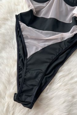 Clara Mesh Bodysuit - Y2K Summer Grunge, 90S Fashion, Retro Style, Y2K Party & Club