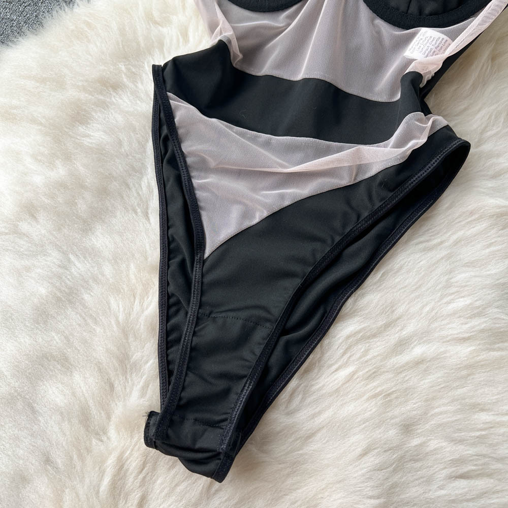 Clara Mesh Bodysuit - Y2K Summer Grunge, 90S Fashion, Retro Style, Y2K Party & Club Clara Mesh Bodysuit - Y2K Summer Grunge, 90S Fashion, Retro Style, Y2K Party & Club