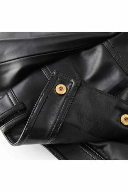 Claris Leather Jacket - Y2K Summer & 90S Grunge Fashion, Retro Style, Y2K Party & Club Outfits