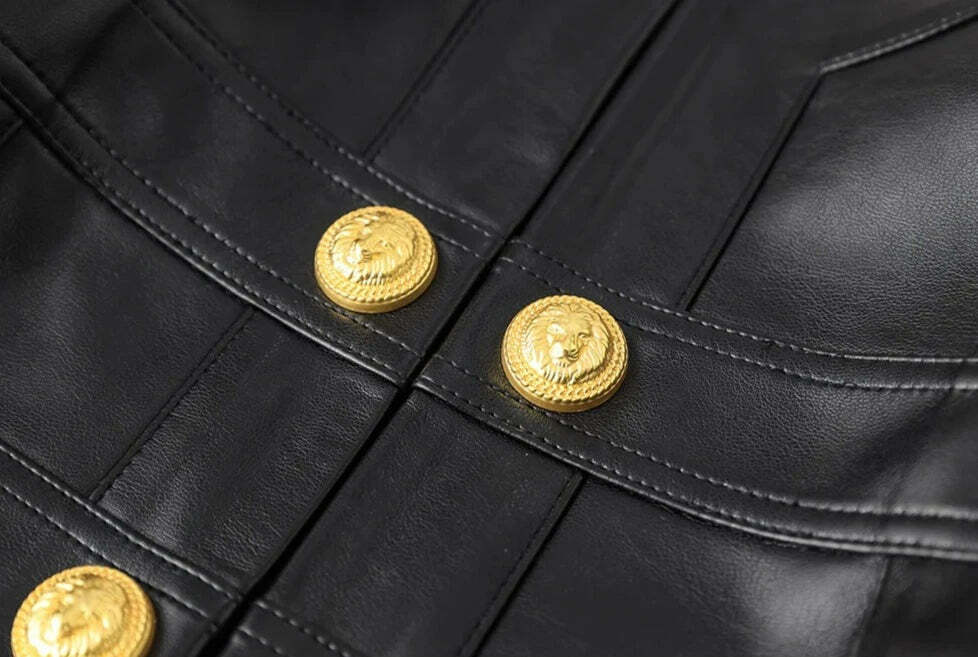 Claris Leather Jacket - Y2K Summer & 90S Grunge Fashion, Retro Style, Y2K Party & Club Outfits Claris Leather Jacket - Y2K Summer & 90S Grunge Fashion, Retro Style, Y2K Party & Club Outfits