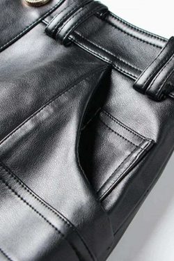 Clarisa Faux Leather Mini Skirt - Y2K Summer, 90S Grunge, Retro Style, Y2K Party & Club Out