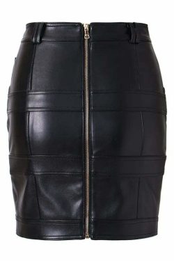 Clarisa Faux Leather Mini Skirt - Y2K Summer, 90S Grunge, Retro Style, Y2K Party & Club Out