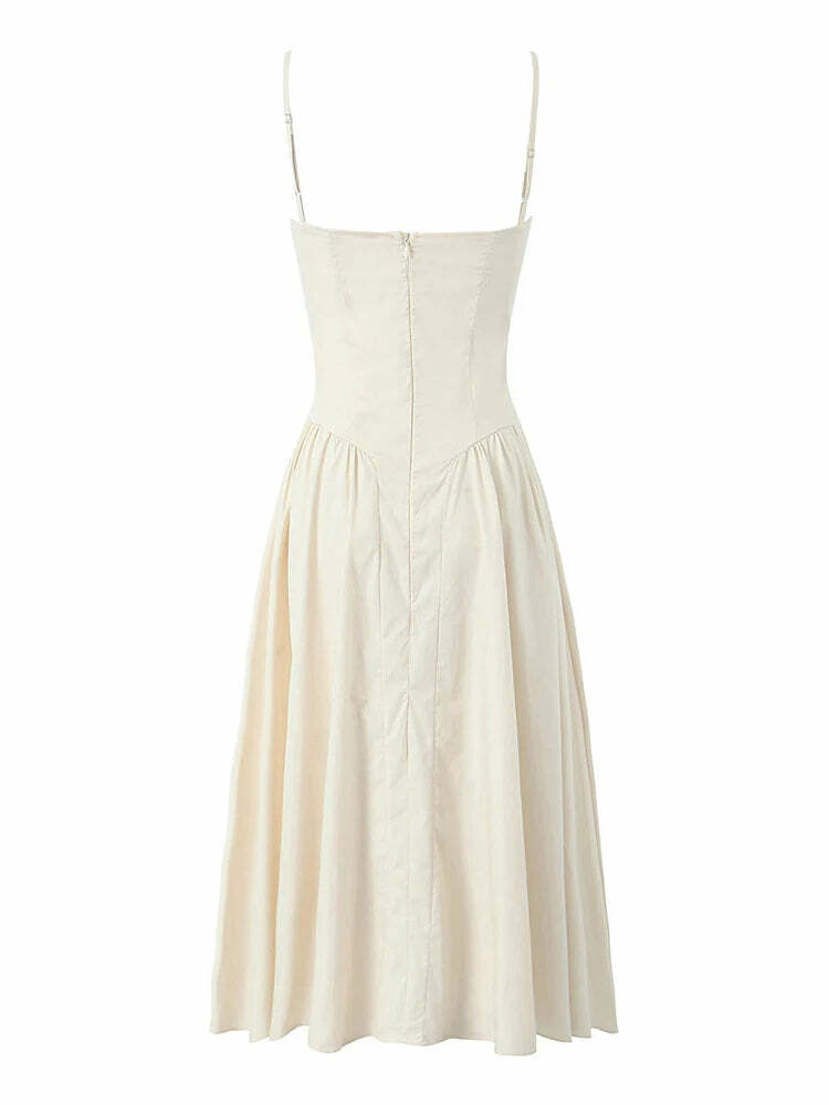 Clau Midi Dress - Y2K Summer Grunge Outfit, 90S Fashion, Retro Style, Pastel Goth, Y2K Party