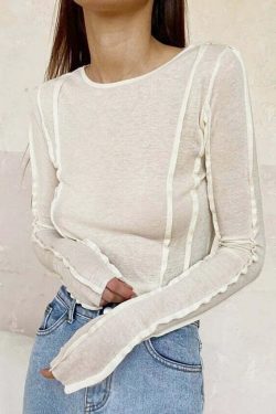 Cleon Knitted Top - Y2K Summer Grunge, 90S Retro, Pastel Goth, Y2K Club & Party Outfits