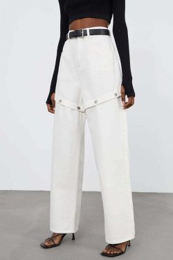 Cloe Spliced Trousers - Y2K Summer, 90S Grunge, Retro Style, Y2K Club & Party Out