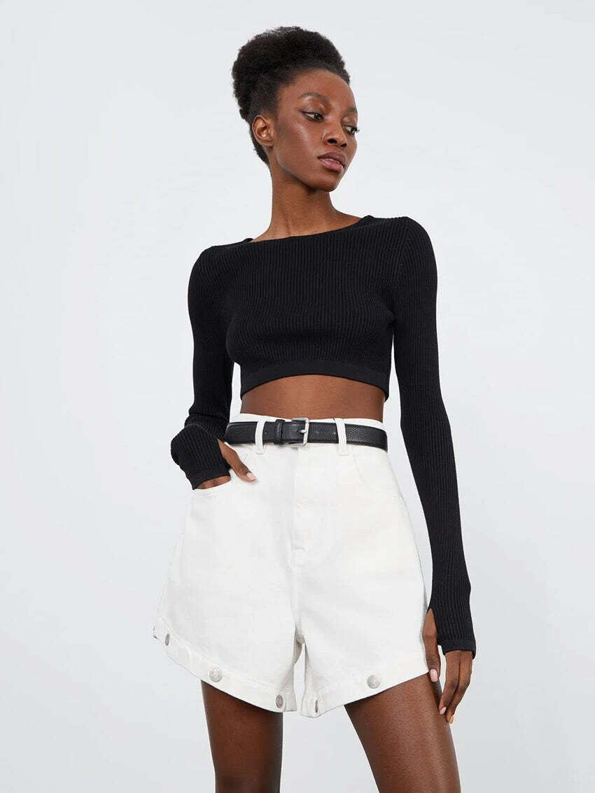 Cloe Spliced Trousers - Y2K Summer, 90S Grunge, Retro Style, Y2K Club & Party Out Cloe Spliced Trousers - Y2K Summer, 90S Grunge, Retro Style, Y2K Club & Party Out