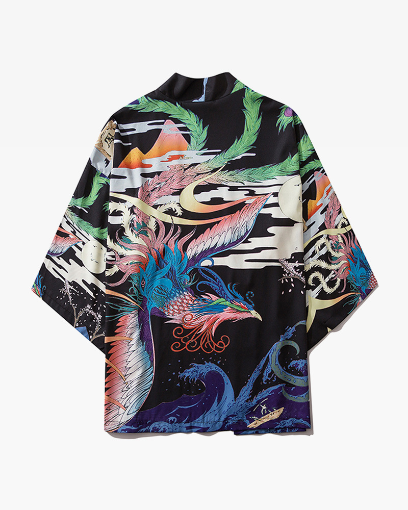 Colorful Kimono Cardigan - Y2K Summer, 90S Grunge, Retro 70S, Pastel Goth, Y2K Colorful Kimono Cardigan - Y2K Summer, 90S Grunge, Retro 70S, Pastel Goth, Y2K