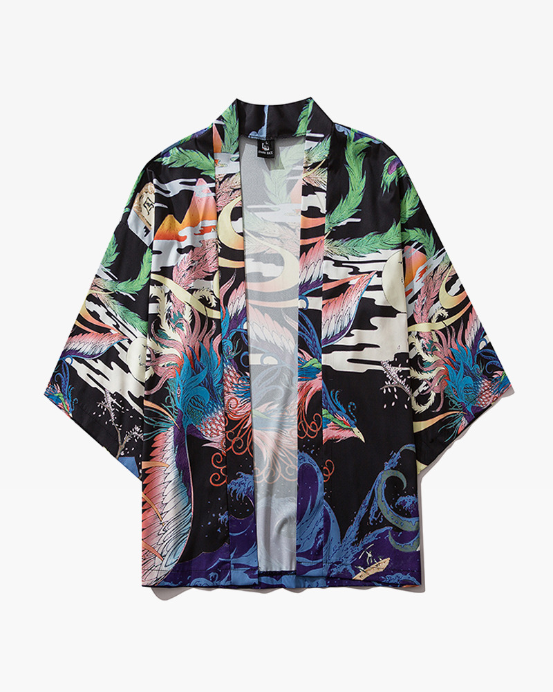 Colorful Kimono Cardigan - Y2K Summer, 90S Grunge, Retro 70S, Pastel Goth, Y2K Colorful Kimono Cardigan - Y2K Summer, 90S Grunge, Retro 70S, Pastel Goth, Y2K