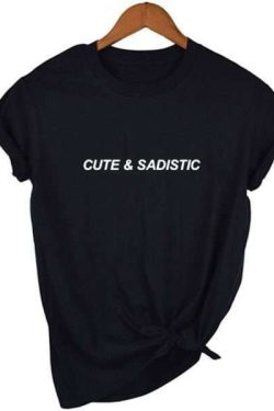 Cute & Sadistic Y2K Grunge Top - 90S Fashion, Retro Summer Outfit, Gothic Y2K Style