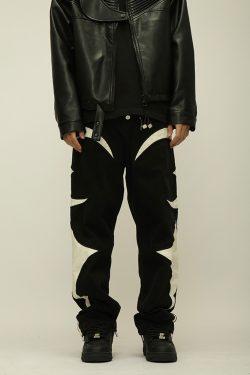 Cyber Y2K Jeans - Retro 90S Grunge, Summer Outfits, Popstar & Club Fashion For Women