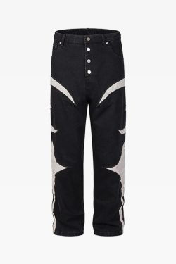 Cyber Y2K Jeans - Retro 90S Grunge, Summer Outfits, Popstar & Club Fashion For Women