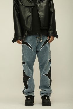 Cyber Y2K Jeans - Retro 90S Grunge, Summer Outfits, Popstar & Club Fashion For Women